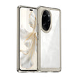 For Honor 100 Pro Colorful Series Acrylic Hybrid TPU Phone Case(Transparent Grey) - Honor Cases by PMC TechLife | Online Shopping South Africa | PMC TechLife | Buy Now Pay Later Mobicred