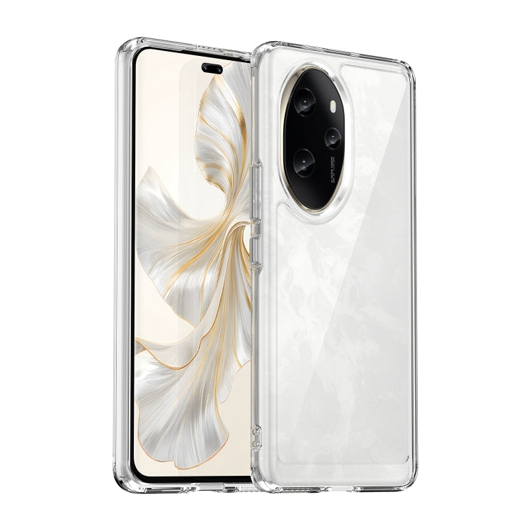 For Honor 100 Pro Colorful Series Acrylic Hybrid TPU Phone Case(Transparent)