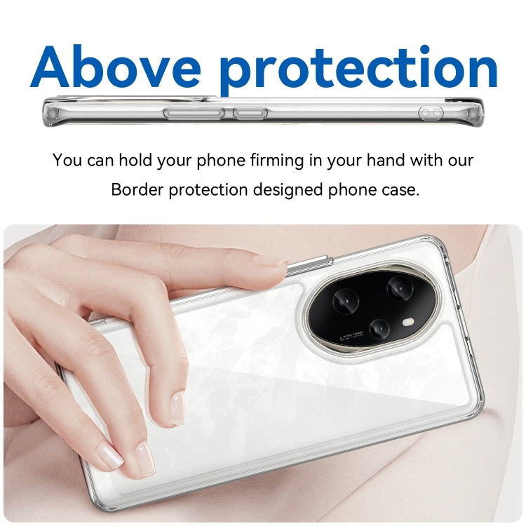 For Honor 100 Pro Colorful Series Acrylic Hybrid TPU Phone Case(Transparent)