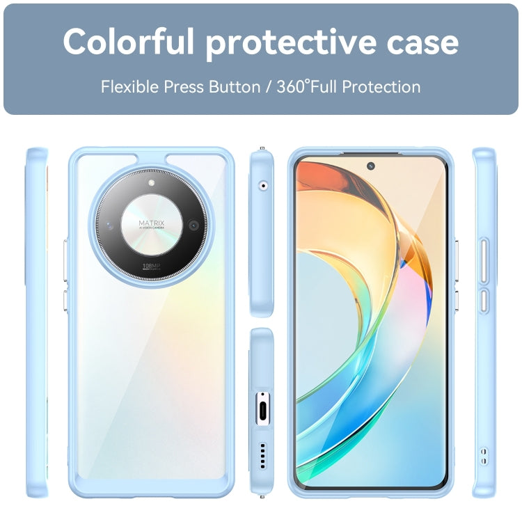 For Honor Magic6 Lite 5G Colorful Series Acrylic Hybrid TPU Phone Case(Blue)