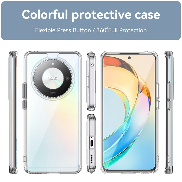 For Honor Magic6 Lite 5G Colorful Series Acrylic Hybrid TPU Phone Case(Transparent)