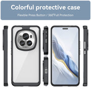 For Honor Magic6 Pro 5G Colorful Series Acrylic Hybrid TPU Phone Case(Black)