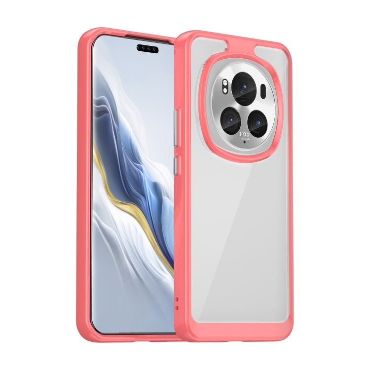 For Honor Magic6 Pro 5G Colorful Series Acrylic Hybrid TPU Phone Case(Red)