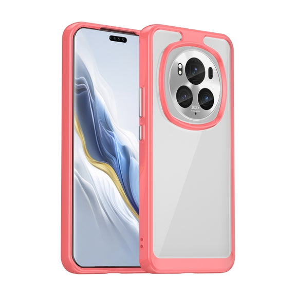 For Honor Magic6 Pro 5G Colorful Series Acrylic Hybrid TPU Phone Case(Red)