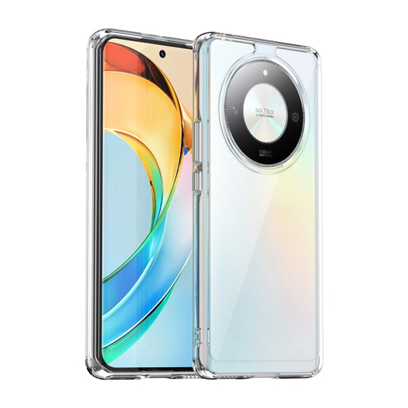 For Honor X50 Colorful Series Acrylic Hybrid TPU Phone Case(Transparent)