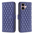 For iPhone 16 Diamond Lattice Wallet Flip Leather Phone Case(Blue) - iPhone 16 Cases by PMC TechLife | Online Shopping South Africa | PMC TechLife | Buy Now Pay Later Mobicred
