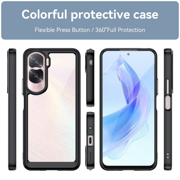 For Nothing Phone 2 Colorful Series Acrylic + TPU Phone Case(Black)