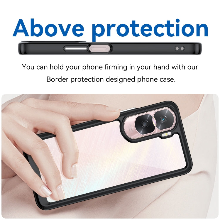 For Nothing Phone 2 Colorful Series Acrylic + TPU Phone Case(Black)