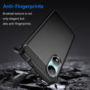 For Honor X5 Plus Brushed Texture Carbon Fiber TPU Phone Case(Black)