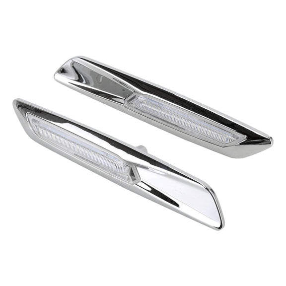 2 PCS Car Fender Light  LED Leaf Board Side DC12V / 1.7W for BMW, Yellow Light, Style:A