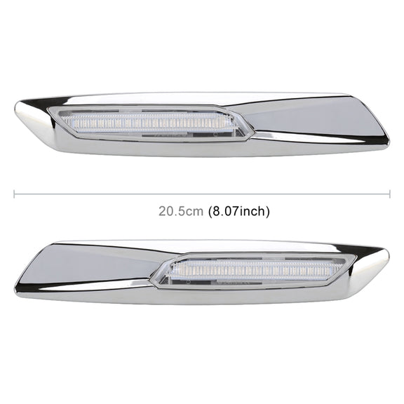 2 PCS Car Fender Light  LED Leaf Board Side DC12V / 1.7W for BMW, Yellow Light, Style:A