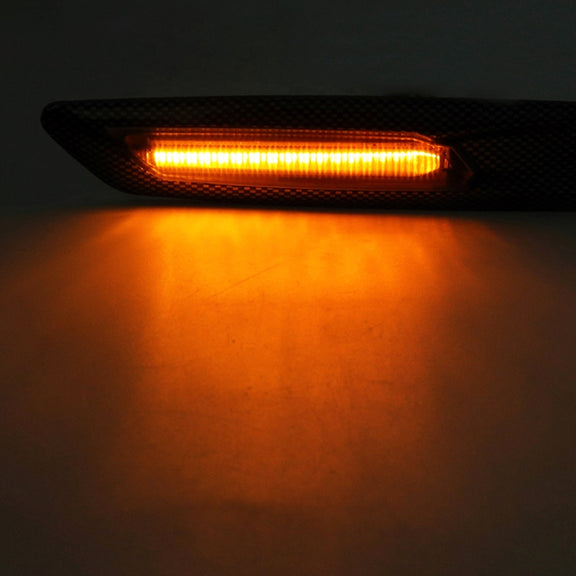2 PCS Car Fender Light  LED Leaf Board Side DC12V / 1.7W for BMW, Yellow Light, Style:D