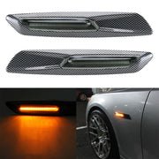 2 PCS Car Fender Light  LED Leaf Board Side DC12V / 1.7W for BMW, Yellow Light, Style:F