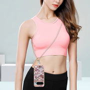 For Google Pixel 9 Pro XL Electroplating IMD TPU Phone Case with Lanyard(Pink Scales)