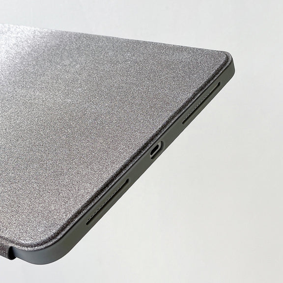 For iPad Air 11 2025 / 2024 / Pro 11 Gradient Glitter Magnetic Split Leather Tablet Case(Black)