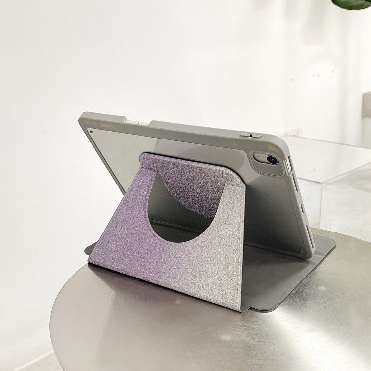 For iPad Air 11 2025 / 2024 / Pro 11 Gradient Glitter Magnetic Split Leather Tablet Case(Purple)