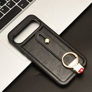 For Google Pixel 9 Wristband Leather Back Phone Case(Black)