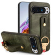 For Google Pixel 9 Wristband Leather Back Phone Case(Green) - Google Cases by PMC TechLife | Online Shopping South Africa | PMC TechLife | Buy Now Pay Later Mobicred