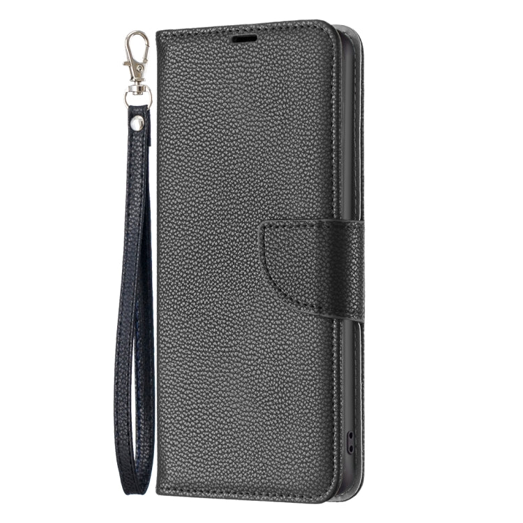 For iPhone 16 Litchi Texture Pure Color Flip Leather Phone Case(Black)