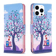For iPhone 16 Pro Max Colored Drawing Pattern Flip Leather Phone Case(Owl) - iPhone 16 Pro Max Cases by PMC TechLife | Online Shopping South Africa | PMC TechLife | Buy Now Pay Later Mobicred