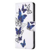 For iPhone 16 Plus Colored Drawing Pattern Flip Leather Phone Case(Butterflies)