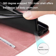 For Google Pixel 9 Fashion Calf Texture Zipper Leather Phone Case(Rose Gold)