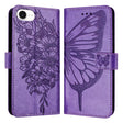 For iPhone 16e Embossed Butterfly Leather Phone Case(Light Purple) - free shipping - PMC TechLife - Order now!