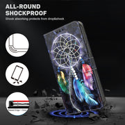 For Google Pixel 9 3D Painted Pattern Leather Phone Case(Colorful Dreamcatcher)