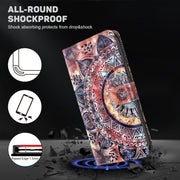 For Google Pixel 9 3D Painted Pattern Leather Phone Case(Colorful Mandala)