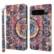 For Google Pixel 9 Pro 3D Painted Pattern Leather Phone Case(Colorful Mandala) - Google Cases by PMC TechLife | Online Shopping South Africa | PMC TechLife | Buy Now Pay Later Mobicred