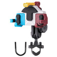 MOTOSLG Crab Motorcycle Phone Clamp Bracket U-Type Headbar Mount with Anti-theft Lock(Blue White Red) - Holder by MOTOLSG | Online Shopping South Africa | PMC TechLife | Buy Now Pay Later Mobicred