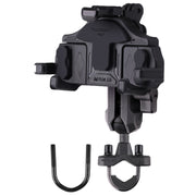 MOTOSLG Crab Motorcycle Phone Clamp Bracket U-Type Headbar Mount(Black)