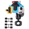 MOTOSLG Crab Motorcycle Phone Clamp Bracket O-Type Rear Mirror Mount with Anti-theft Lock(Yellow Blue White) - free shipping - PMC TechLife - Order now!