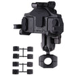 MOTOSLG Crab Motorcycle Phone Clamp Bracket O-Type Rear Mirror Mount(Black) - Holder by MOTOLSG | Online Shopping South Africa | PMC TechLife | Buy Now Pay Later Mobicred