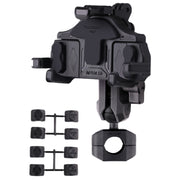 MOTOSLG Crab Motorcycle Phone Clamp Bracket O-Type Rear Mirror Mount(Black)