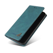 For Xiaomi Redmi Note 12 India/Poco X5 Skin Feel Anti-theft Brush Horizontal Flip Leather Case with Holder(Blue)
