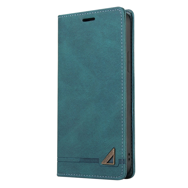 For Xiaomi Redmi Note 13 Pro 5G Skin Feel Anti-theft Brush Horizontal Flip Leather Case with Holder(Blue)