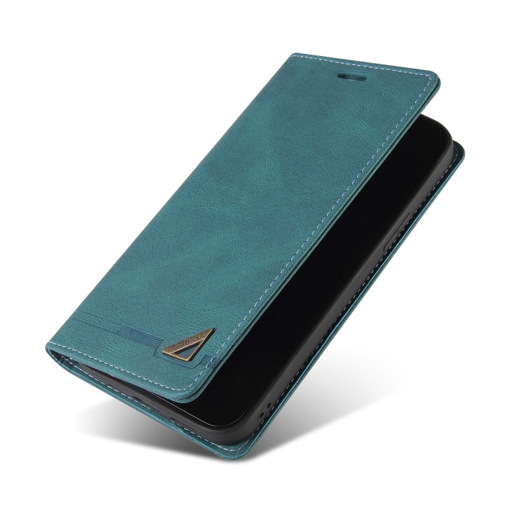 For Xiaomi Redmi Note 13 Pro 5G Skin Feel Anti-theft Brush Horizontal Flip Leather Case with Holder(Blue)