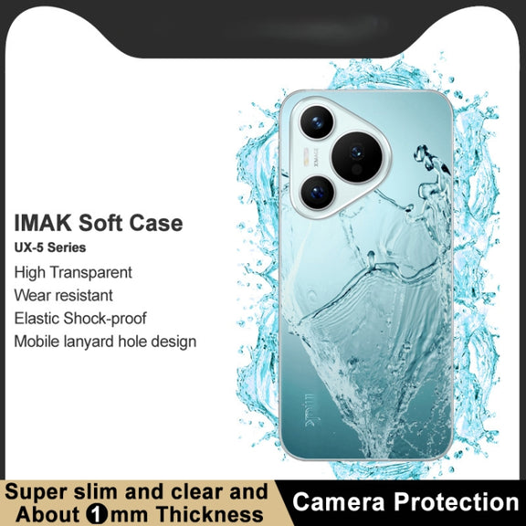 For Huawei Pura 70 imak UX-5 Series Transparent Shockproof TPU Protective Case