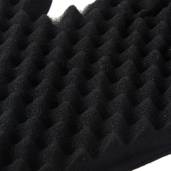 Single Sponge Wipe Black Hair Styling Gloves(Double-Sided)
