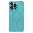 For iPhone 16 Pro Max Four Corner Shockproof Skin Feel MagSafe Magnetic Phone Case(Cyan Blue) - iPhone 16 Pro Max Cases by PMC TechLife | Online Shopping South Africa | PMC TechLife | Buy Now Pay Later Mobicred