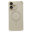 For iPhone 16 Plus Four Corner Shockproof Skin Feel MagSafe Magnetic Phone Case(White) - iPhone 16 Plus Cases by PMC TechLife | Online Shopping South Africa | PMC TechLife | Buy Now Pay Later Mobicred