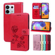 For Xiaomi Redmi Note 13 Pro 5G / Poco X6 Rose Embossed Flip PU Leather Phone Case(Red) - Note 13 Pro Cases by PMC TechLife | Online Shopping South Africa | PMC TechLife | Buy Now Pay Later Mobicred