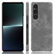 For Sony Xperia 1 V Litchi Texture Back Cover Phone Case(Grey) - Sony Cases by PMC TechLife | Online Shopping South Africa | PMC TechLife | Buy Now Pay Later Mobicred