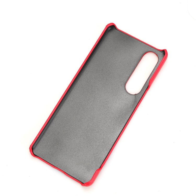 For Sony Xperia 1 V Litchi Texture Back Cover Phone Case(Grey)