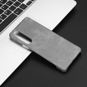 For Sony Xperia 1 V Litchi Texture Back Cover Phone Case(Grey)