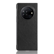 For Tecno Phantom V Fold Litchi Texture Back Cover Phone Case(Black)