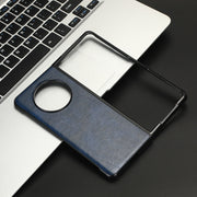 For Tecno Phantom V Fold Litchi Texture Back Cover Phone Case(Blue)