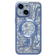 For iPhone 14 Plus Electroplated Circuit Board Pattern MagSafe Phone Case(Sierra Blue) - iPhone 14 Plus Cases by PMC TechLife | Online Shopping South Africa | PMC TechLife