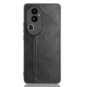 For OPPO Reno 10 Pro 5G Cow Pattern Sewing Back Cover Phone Case(Black)